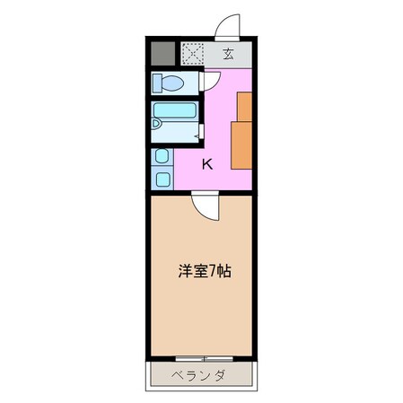 センエイハイツ Ｂ棟の物件間取画像